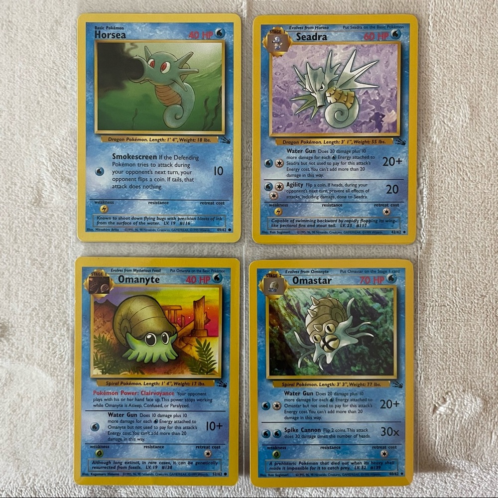 1999 Pokémon Fossil Card bundle